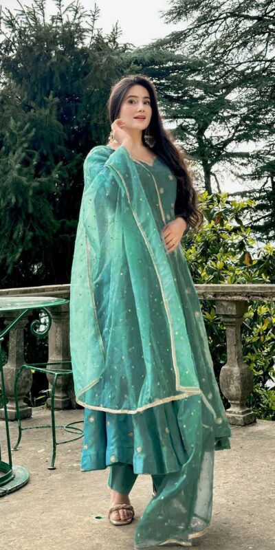₹2149 | NF 1251 Firozi Color Simmar Silk Anarkali Suit with Embroidery Work. Get it for ₹2149. Delivery 4-6 Working Days. Shop now. | Anarkali Suits, Bollywood Anarkali, Creative-Anarkali, Designer Anarkali, Embroidered Anarkali, Party Wear Anarkali