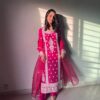 Z 9282 Pink in Color Jam Cotton Embroidery Work Salwar Suit . Available at ₹2099 only. Delivery 4-6 Working Days. Shop now. | Jump Suits, Salwar suit, Casual Suits, Creative suits, Designer Suits, Palazzo Suits, Party Wear Suits, Patiala Suits, Straight Suits