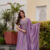 RR 39 Rust Lavender Silk Gown Perfect for Wedding, Party, Holi, Anniversary, Mehendi –. Grab it for ₹2149. Delivery 4-6 Working Days. Shop now. | Gowns, Bollywood Gowns, Creative Gowns, Designer Gowns, Embroidered Gowns, Party Wear Gowns