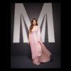 Light Peach Georgette Sequence Work Saree