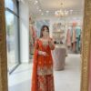 WW 1250 Orange Faux Georgette With 5 mm Sequence Work Salwar Suit Wedding, Party, Festive, Events Etc. Expected Delivery 4-6 Working Days @2399/- | Jump Suits, Salwar suit, Casual Suits, Creative suits, Designer Suits, Palazzo Suits, Party Wear Suits, Patiala Suits, Straight Suits