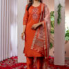 DIVA 111 Orange Viscose Silk Salwar Suit with Thread Embroidery Work. Best Price ₹2049. Delivery 4-6 Working Days. Shop now. | Jump Suits, Salwar suit, Casual Suits, Creative suits, Designer Suits, Palazzo Suits, Party Wear Suits, Patiala Suits, Straight Suits