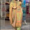 Perfect Pista Faux Georgette Printed Hand Work Salwar Suit