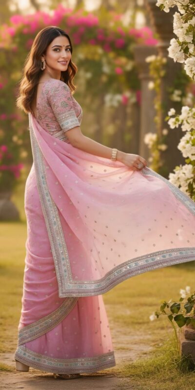 SC 1018 Pink Soft Organza Silk Saree with Lace Work & Embroidery Work. Festive Deal ₹2099. Delivery 4-6 Working Days. Shop now. | Sarees, Bollywood Sarees, Creative Sarees, Designer Sarees, Embroidered Sarees, Ethnic Saree, Modern Digital sarees, Party Wear Sarees