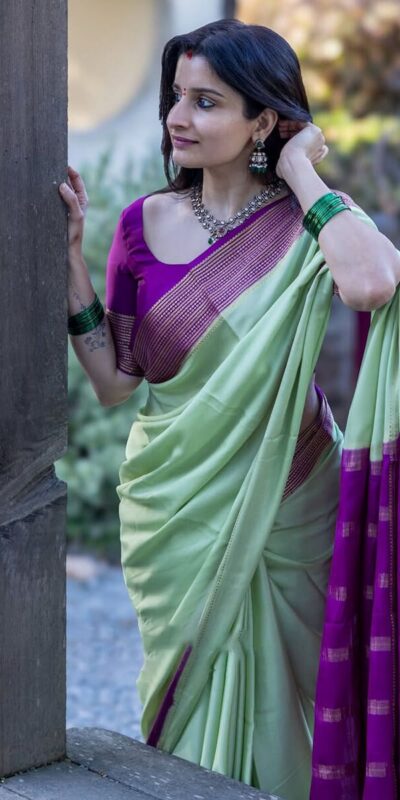 KPR 280 Pista Color Soft Lichi Silk Saree with Lace Border & Lace Work. Best Price ₹1449. Delivery 4-6 Working Days. Shop now. | Sarees, Bollywood Sarees, Creative Sarees, Designer Sarees, Embroidered Sarees, Ethnic Saree, Modern Digital sarees, Party Wear Sarees