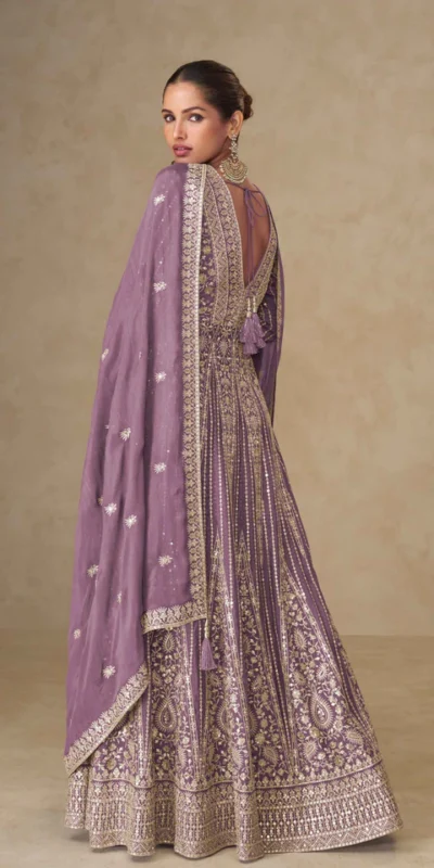 FC 10355 Purple Chinon Silk Salwar Suit with Embroidery Work & Lace Work. Affordable Price ₹3699. Delivery 4-6 Working Days. Shop now. | Jump Suits, Salwar suit, Casual Suits, Creative suits, Designer Suits, Palazzo Suits, Party Wear Suits, Patiala Suits, Straight Suits
