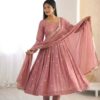 SRK 5330 Peach Color Roman Silk Salwar Suit with Embroidery Work. Available at ₹2099 only. Delivery 4-6 Working Days. Shop now. | Jump Suits, Salwar suit, Casual Suits, Creative suits, Designer Suits, Palazzo Suits, Party Wear Suits, Patiala Suits, Straight Suits