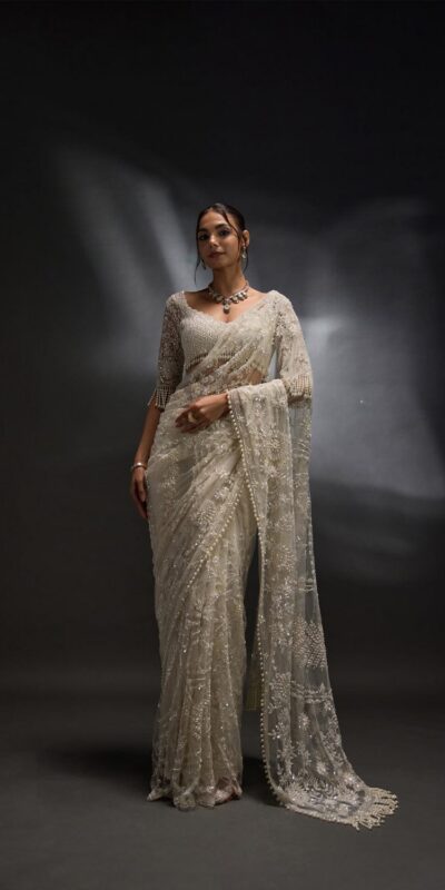 DF 3470 Silver Mono Net Saree Silver with Embroidery Work & Sequins Work. Festive Deal ₹1799. Delivery 4-6 Working Days. Shop now. | Sarees, Bollywood Sarees, Creative Sarees, Designer Sarees, Embroidered Sarees, Ethnic Saree, Modern Digital sarees, Party Wear Sarees