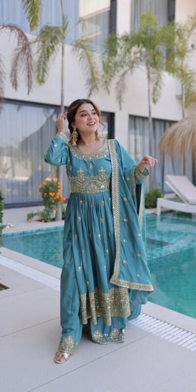 ₹2649 | KA 1233 Sky Blue Super Silk Salwar SuitPerfect for Wedding, Party, Sangeet, Family Gatherings, Reception – . Festive Deal ₹2649. Delivery 4-6 Working Da | Jump Suits, Salwar suit, Casual Suits, Creative suits, Designer Suits, Palazzo Suits, Party Wear Suits, Patiala Suits, Straight Suits