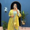 Sky Blue Zimmy Silk Sequence Work Salwar Suit