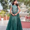 Ram 166 Teal Green Gold Crush Lehenga Choli Perfect for Wedding, Party, Ethnic Day, Karwa Chauth, Sangeet Special Price ₹2549. Delivery 4-6 Working Days. | Lehenga, Bollywood Lehenga, Creative Lehenga, Designer Lehenga, Embroidered Lehenga, Party Wear Lehenga