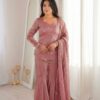 ZSR 3159 Peach Fendy Silk Salwar Suitwith Embroidery Work & Lace Work. Now at just ₹2049. Delivery 4-6 Working Days. Shop now. | Jump Suits, Salwar suit, Casual Suits, Creative suits, Designer Suits, Palazzo Suits, Party Wear Suits, Patiala Suits, Straight Suits