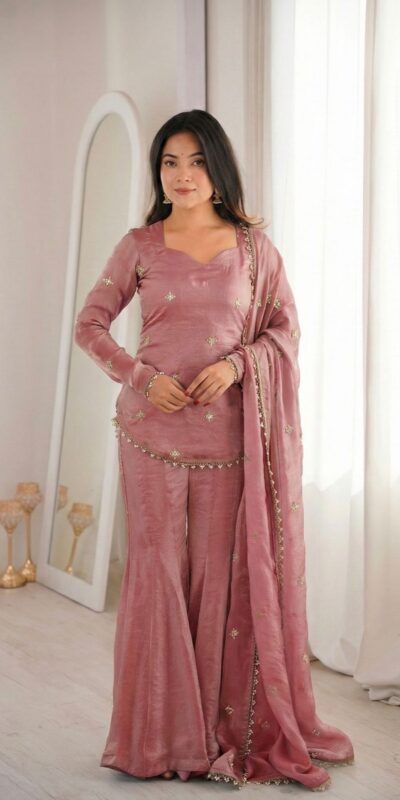 ZSR 3159 Peach Fendy Silk Salwar Suitwith Embroidery Work & Lace Work. Now at just ₹2049. Delivery 4-6 Working Days. Shop now. | Jump Suits, Salwar suit, Casual Suits, Creative suits, Designer Suits, Palazzo Suits, Party Wear Suits, Patiala Suits, Straight Suits