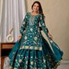 MD 3057 Teal Chinon Silk Salwar Suit with Embroidery Work & Lace Work. Affordable Price ₹2149. Delivery 4-6 Working Days. Shop now. | Jump Suits, Salwar suit, Casual Suits, Creative suits, Designer Suits, Palazzo Suits, Party Wear Suits, Patiala Suits, Straight Suits