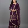 ₹2099 | ZF 250 Wine Color Faux Georgette Embroidery Sequence Work Sharara Suit Wedding, Party, Festive, Events Etc. Expected Delivery 4-6 Working Days @2099/- | Jump Suits, Salwar suit, Casual Suits, Creative suits, Designer Suits, Palazzo Suits, Party Wear Suits, Patiala Suits, Straight Suits