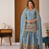 MD 3092 Sky Blue Chinnon Silk Salwar Suit Perfect for Wedding, Party, Ganesh Chaturthi, Baby Shower, Makar Sankranti – . Affordable Price ₹2449. De | Jump Suits, Salwar suit, Casual Suits, Creative suits, Designer Suits, Palazzo Suits, Party Wear Suits, Patiala Suits, Straight Suits