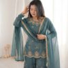 ZSR 3166 Teal Color Fendy Silk With Embroidery Work Salwar Suit. Get it for ₹2149. Delivery 4-6 Working Days. Online Shop now. | Jump Suits, Salwar suit, Casual Suits, Creative suits, Designer Suits, Palazzo Suits, Party Wear Suits, Patiala Suits, Straight Suits