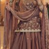 MF 473 Brown in Color Fandy Silk Designer Work Lehenga Choli . Affordable Price ₹2399. Delivery 4-6 Working Days. Shop now. | Lehenga, Bollywood Lehenga, Creative Lehenga, Designer Lehenga, Embroidered Lehenga, Party Wear Lehenga