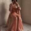 ZB 5063 Peach Fandy Silk Salwar Suit with Embroidery Work. Wedding, Party, Festive, Events Now at just ₹1949. Delivery 4-6 Working Days. Shop now. | Jump Suits, Salwar suit, Casual Suits, Creative suits, Designer Suits, Palazzo Suits, Party Wear Suits, Patiala Suits, Straight Suits