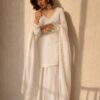 ZB 5063 White Fandy Silk Salwar Suit with Embroidery Work. Wedding, Party, Festive, Events Now at just ₹1949. Delivery 4-6 Working Days. Shop now. | Jump Suits, Salwar suit, Casual Suits, Creative suits, Designer Suits, Palazzo Suits, Party Wear Suits, Patiala Suits, Straight Suits