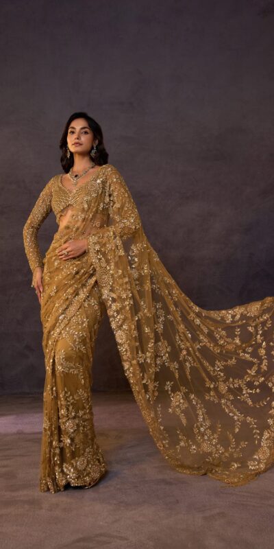 DF 3475 Golden Butterfly Net Saree Sequence with Work & Zari Work. Introductory Price ₹1799. Delivery 4-6 Working Days. Shop now. | Sarees, Bollywood Sarees, Creative Sarees, Designer Sarees, Embroidered Sarees, Ethnic Saree, Modern Digital sarees, Party Wear Sarees