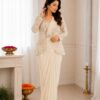 BB 62 Off White Crap Silk Saree with Embroidery Work. Wedding, Party, Festive, Events Festive Deal ₹2499. Delivery 4-6 Working Days. Shop now. | Sarees, Bollywood Sarees, Creative Sarees, Designer Sarees, Embroidered Sarees, Ethnic Saree, Modern Digital sarees, Party Wear Sarees