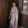 KPR 146 Grey in Soft Lichi Silk Jacquard Work Designer Work Saree . Exclusive Offer ₹1399. Delivery 4-6 Working Days. Shop now. | Sarees, Bollywood Sarees, Creative Sarees, Designer Sarees, Embroidered Sarees, Ethnic Saree, Modern Digital sarees, Party Wear Sarees