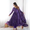 SRK 5305 Purple Color Mal Chanderi Gown with Mirror Work & Lace Work. Grab it for ₹2399. Delivery 4-6 Working Days. Shop now. | Gowns, Bollywood Gowns, Creative Gowns, Designer Gowns, Embroidered Gowns, Party Wear Gowns