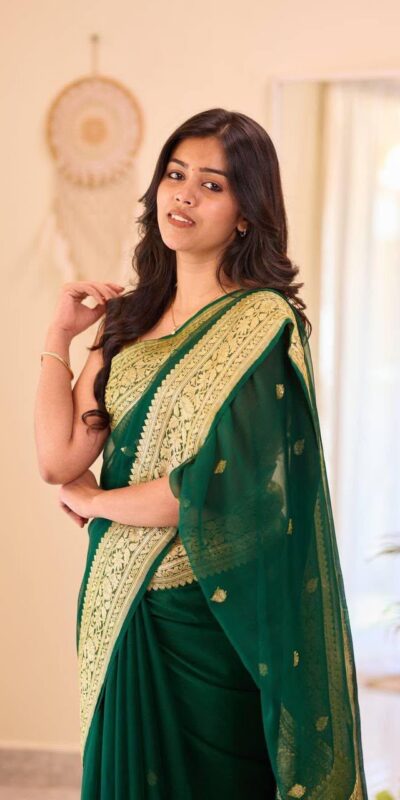 KPR 255 Green Soft Lilan Slab Saree Perfect for Wedding, Party, Lohri, Durga Puja, Pongal – . Get it for ₹1349. Delivery 4-6 Working Days. Shop now. | Sarees, Bollywood Sarees, Creative Sarees, Designer Sarees, Embroidered Sarees, Ethnic Saree, Modern Digital sarees, Party Wear Sarees