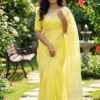 KP 6050 Lime Yellow Soft Lilan Slab Saree Perfect for Wedding, Party, Lohri, Durga Puja, Pongal – . Get it for ₹1299. Delivery 4-6 Working Days. Shop now. | Sarees, Bollywood Sarees, Creative Sarees, Designer Sarees, Embroidered Sarees, Ethnic Saree, Modern Digital sarees, Party Wear Sarees