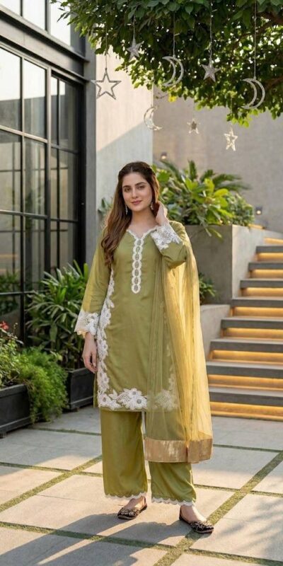 ST 213 Mehandi Color Natural Crep Salwar Suit with Embroidery Work. Wedding, Party, Festive, Best Price ₹1899. Delivery 4-6 Working Days. Shop now. | Jump Suits, Salwar suit, Casual Suits, Creative suits, Designer Suits, Palazzo Suits, Party Wear Suits, Patiala Suits, Straight Suits