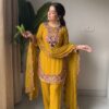SRK 5348 Mustered Color Georgette Mirror Embroidery Work Salwar Suit . Best Price ₹2399. Delivery 4-6 Working Days. Shop now. | Jump Suits, Salwar suit, Casual Suits, Creative suits, Designer Suits, Palazzo Suits, Party Wear Suits, Patiala Suits, Straight Suits