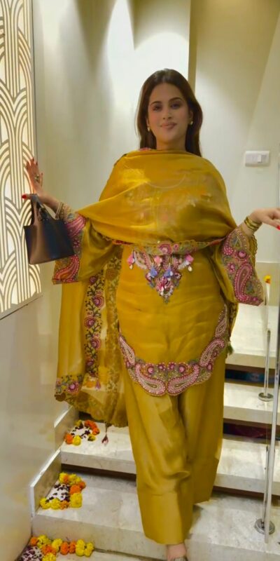 SRK 5348 Mustered Color Georgette Mirror Embroidery Work Salwar Suit . Best Price ₹2399. Delivery 4-6 Working Days. Shop now. | Jump Suits, Salwar suit, Casual Suits, Creative suits, Designer Suits, Palazzo Suits, Party Wear Suits, Patiala Suits, Straight Suits