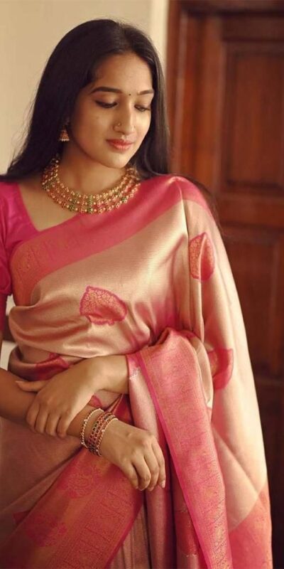 KP 5025 Pink in Soft Lichi Silk Jacquard Work Designer Work Saree . Exclusive Offer ₹1449. Delivery 4-6 Working Days. Shop now. | Sarees, Bollywood Sarees, Creative Sarees, Designer Sarees, Embroidered Sarees, Ethnic Saree, Modern Digital sarees, Party Wear Sarees