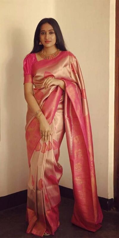 KP 5025 Pink in Soft Lichi Silk Jacquard Work Designer Work Saree . Exclusive Offer ₹1449. Delivery 4-6 Working Days. Shop now. | Sarees, Bollywood Sarees, Creative Sarees, Designer Sarees, Embroidered Sarees, Ethnic Saree, Modern Digital sarees, Party Wear Sarees