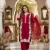 ST 213 Red Color Natural Crep Salwar Suit with Embroidery Work. Wedding, Party, Festive, Best Price ₹1899. Delivery 4-6 Working Days. Shop now. | Jump Suits, Salwar suit, Casual Suits, Creative suits, Designer Suits, Palazzo Suits, Party Wear Suits, Patiala Suits, Straight Suits