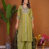 DIVA 152 Pista Color Roman Silk Salwar Suit with Embroidery Work. Available at ₹2399 only. Delivery 4-6 Working Days. Shop now. | Jump Suits, Salwar suit, Casual Suits, Creative suits, Designer Suits, Palazzo Suits, Party Wear Suits, Patiala Suits, Straight Suits