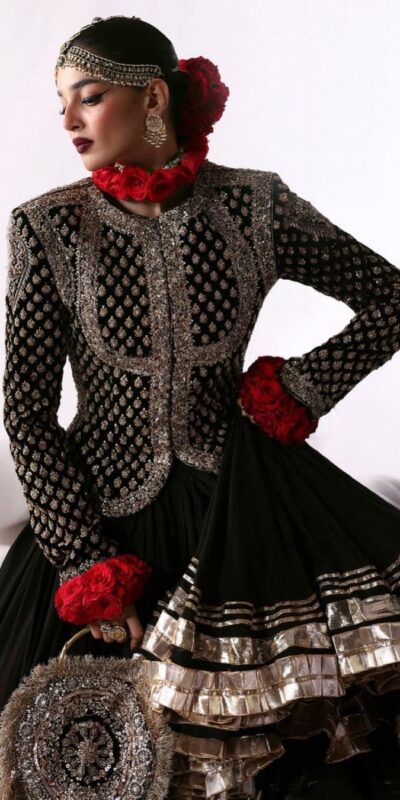 RTC 6036 Black Faux Georgette Lehenga Choli Perfect for Wedding, Party, Festival Celebrations, Ganesh Chaturthi, Diwali – . Introductory Price ₹2149. | Lehenga, Bollywood Lehenga, Creative Lehenga, Designer Lehenga, Embroidered Lehenga, Party Wear Lehenga