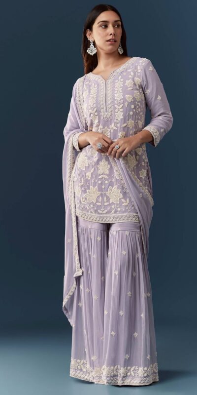 FC 727 Lavender Chiffon Georgette Salwar Suit. Perfect for Wedding, Party, Baby Shower, Pooja, Temple Visit – Grab it for ₹2599. Delivery 4-6 Work | Jump Suits, Salwar suit, Casual Suits, Creative suits, Designer Suits, Palazzo Suits, Party Wear Suits, Patiala Suits, Straight Suits