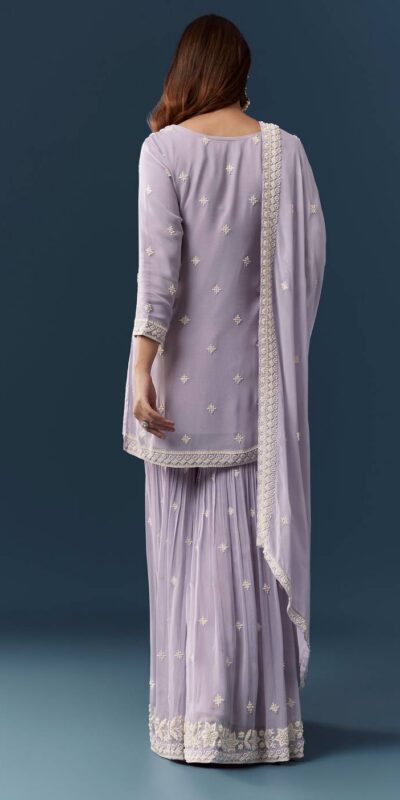 FC 727 Lavender Chiffon Georgette Salwar Suit. Perfect for Wedding, Party, Baby Shower, Pooja, Temple Visit – Grab it for ₹2599. Delivery 4-6 Work | Jump Suits, Salwar suit, Casual Suits, Creative suits, Designer Suits, Palazzo Suits, Party Wear Suits, Patiala Suits, Straight Suits