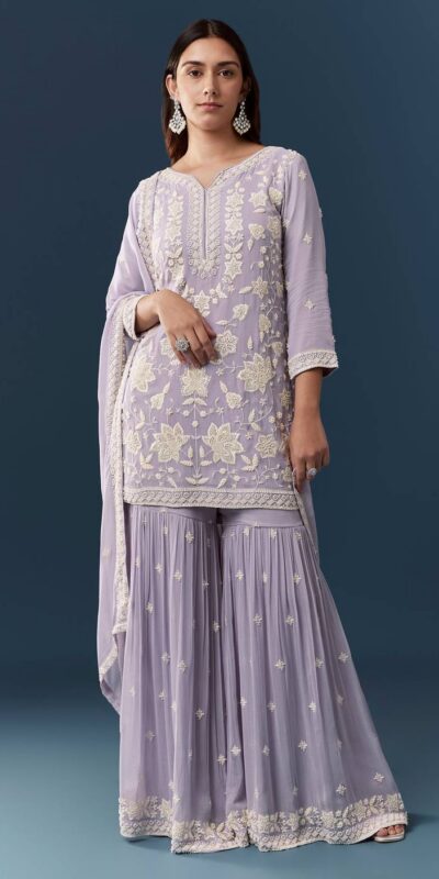 FC 727 Lavender Chiffon Georgette Salwar Suit. Perfect for Wedding, Party, Baby Shower, Pooja, Temple Visit – Grab it for ₹2599. Delivery 4-6 Work | Jump Suits, Salwar suit, Casual Suits, Creative suits, Designer Suits, Palazzo Suits, Party Wear Suits, Patiala Suits, Straight Suits