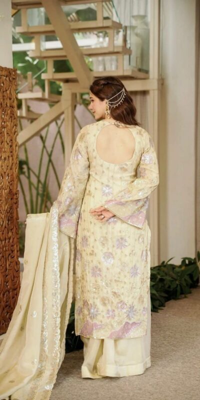 RTC 6030 Cream Vichitra Silk Salwar Suit with Embroidery Work. Wedding, Party, Festive, Events, Grab it for ₹2649. Delivery 4-6 Working Days. Shop now. | Jump Suits, Salwar suit, Casual Suits, Creative suits, Designer Suits, Palazzo Suits, Party Wear Suits, Patiala Suits, Straight Suits