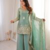 ZSR 3168 Sea Green Color Fendy Silk With Embroidery Work Salwar Suit. Get it for ₹2149. Delivery 4-6 Working Days. Online Shop now. | Jump Suits, Salwar suit, Casual Suits, Creative suits, Designer Suits, Palazzo Suits, Party Wear Suits, Patiala Suits, Straight Suits