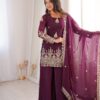 ZSR 3168 Wine Color Fendy Silk With Embroidery Work Salwar Suit. Get it for ₹2149. Delivery 4-6 Working Days. Online Shop now. | Jump Suits, Salwar suit, Casual Suits, Creative suits, Designer Suits, Palazzo Suits, Party Wear Suits, Patiala Suits, Straight Suits