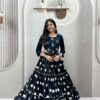 Ram 181 Black Color Pure Cotton Lehenga Choli with Cowrie Work. Festive Deal ₹2649. Delivery 4-6 Working Days. Online Shop now. | Lehenga, Bollywood Lehenga, Creative Lehenga, Designer Lehenga, Embroidered Lehenga, Party Wear Lehenga
