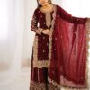 ZSR 3167 Maroon Fendy Silk Salwar Suitwith Embroidery Work & Lace Work. Now at just ₹2149. Delivery 4-6 Working Days. Shop now. | Jump Suits, Salwar suit, Casual Suits, Creative suits, Designer Suits, Palazzo Suits, Party Wear Suits, Patiala Suits, Straight Suits