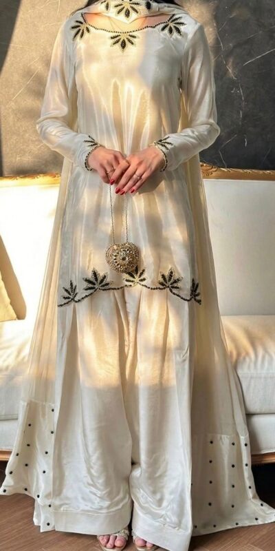 NF 1270 Off White Natural Crep Salwar Suit Brown with Embroidery Work. Exclusive Offer ₹1899. Delivery 4-6 Working Days. Shop now. | Jump Suits, Salwar suit, Casual Suits, Creative suits, Designer Suits, Palazzo Suits, Party Wear Suits, Patiala Suits, Straight Suits