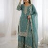 ZSR 3167 Sea Green Fendy Silk Salwar Suitwith Embroidery Work & Lace Work. Now at just ₹2149. Delivery 4-6 Working Days. Shop now. | Jump Suits, Salwar suit, Casual Suits, Creative suits, Designer Suits, Palazzo Suits, Party Wear Suits, Patiala Suits, Straight Suits