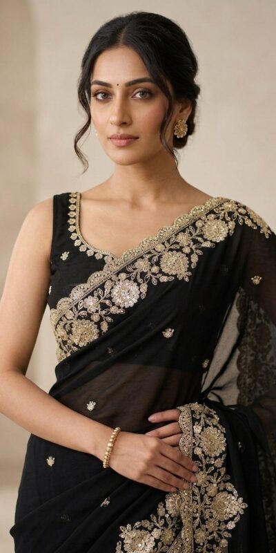 JR 670 Black in Space Silk Embroidery Work & Zari Work Saree . Available at ₹1949 only. Delivery 4-6 Working Days. Shop now. | Sarees, Bollywood Sarees, Creative Sarees, Designer Sarees, Embroidered Sarees, Ethnic Saree, Modern Digital sarees, Party Wear Sarees