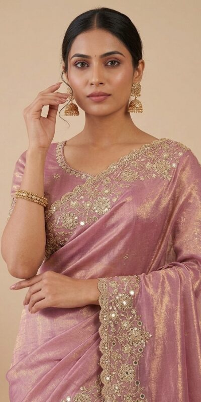 JR 670 Peach in Space Silk Embroidery Work & Zari Work Saree . Available at ₹1949 only. Delivery 4-6 Working Days. Shop now. | Sarees, Bollywood Sarees, Creative Sarees, Designer Sarees, Embroidered Sarees, Ethnic Saree, Modern Digital sarees, Party Wear Sarees